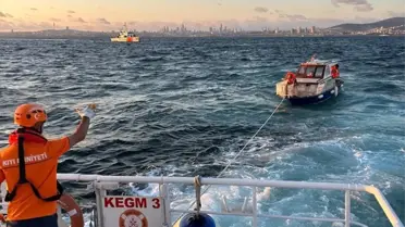 Heybeliada’da sürüklenen tekne kurtarıldı